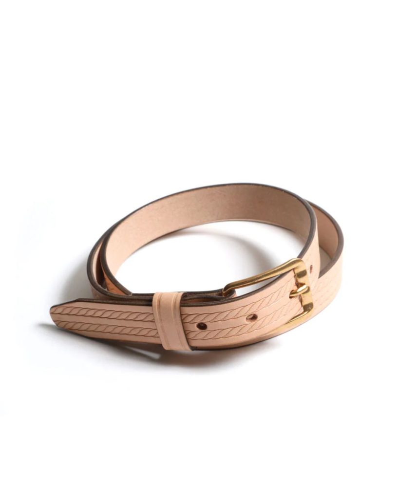 Narrow Western Belt TR25SS-802 | Natural