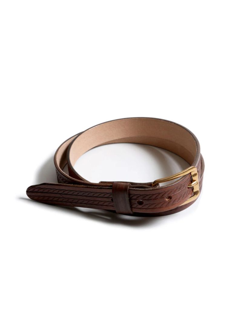 Narrow Western Belt TR25SS-802 | Brown