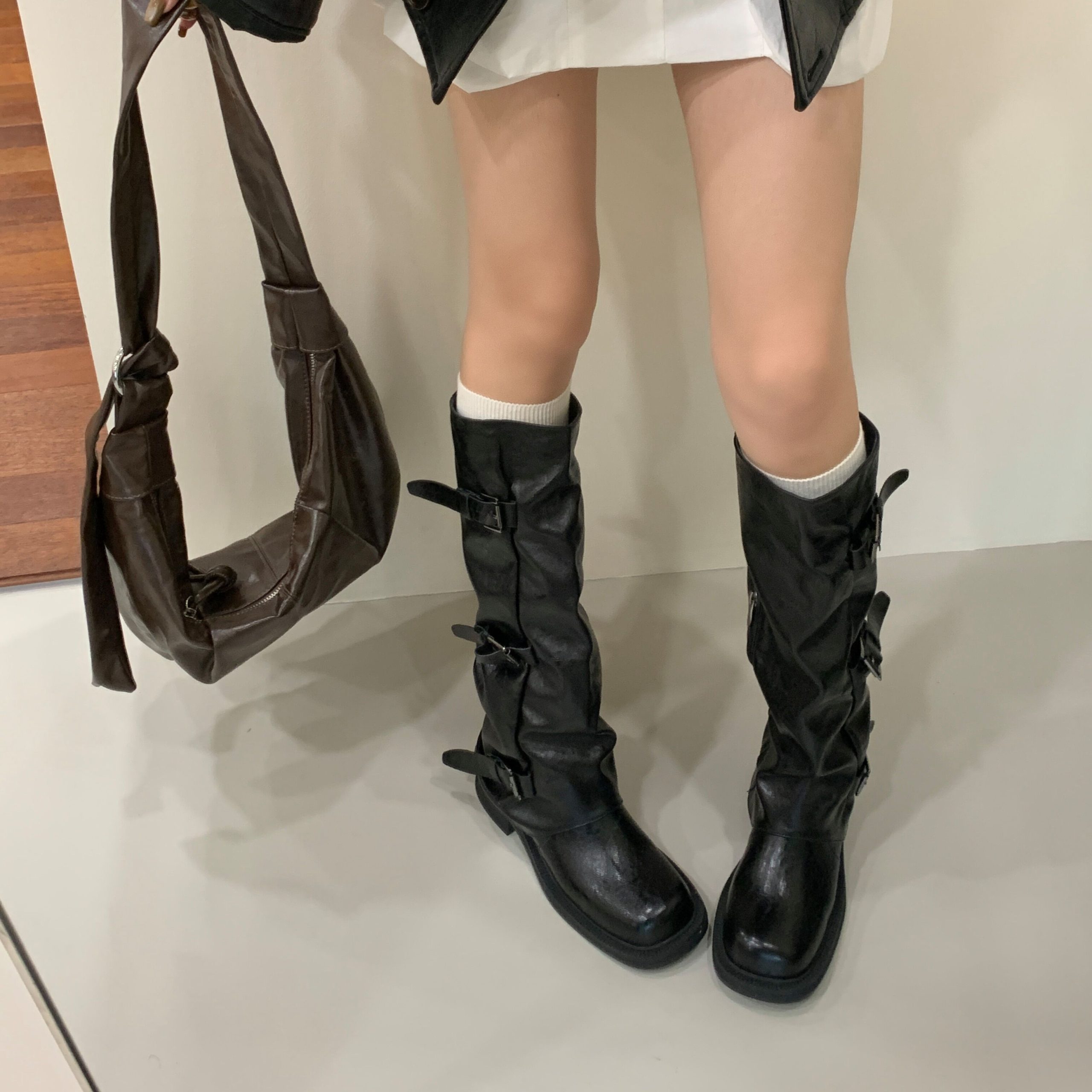 2025 New Style Boots 35-40 Black Brown Long Boots - Image 4