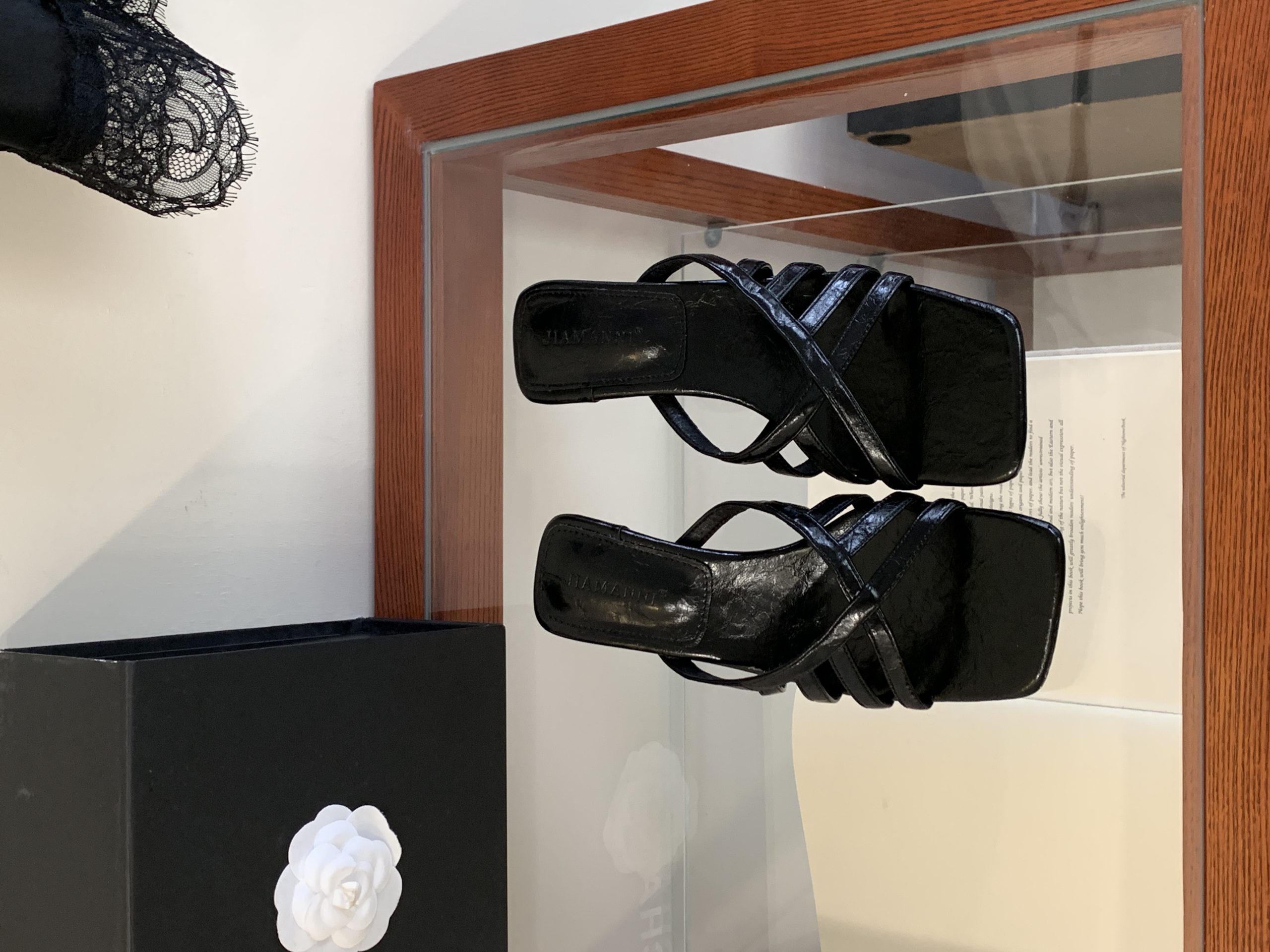 Women's Retro Wedge Heel Square Toe Slippers 2026 New Summer Strappy Open Toe Sandals - Image 4